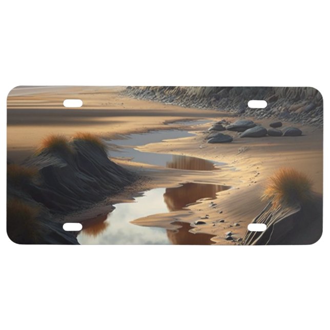 Sunset Shore License Plate (Front)