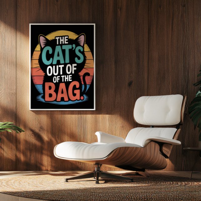 Sunset Silhouette Feline Secret Poster (Creator Uploaded)