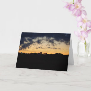 Sunset Silhouette Landscape Card