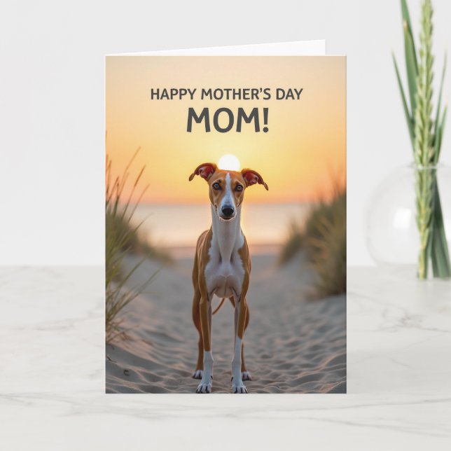 Sunset Silhouette Mothers Day Card (Front)