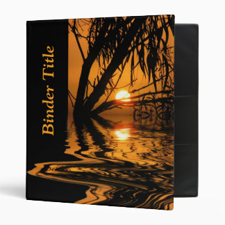 Sunset Silhouette Nature Binder