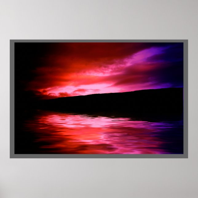 Sunset Silhouette Poster (Front)