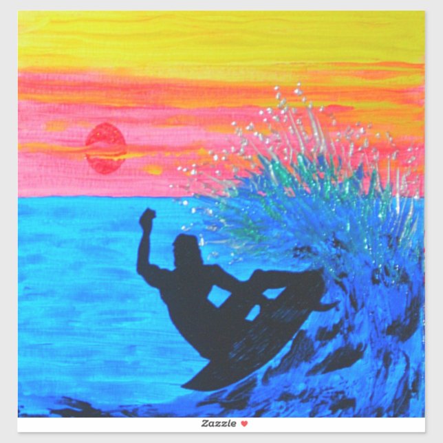 Sunset silhouette  sticker (Sheet)