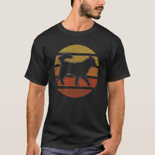 Sunset Silhouette Vintage Retro Alaskan Malamute T-Shirt