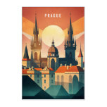 Sunset Silhouettes of Prague Acrylic Print