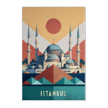 Sunset Silhouettes: The Istanbul Skyline Acrylic Print