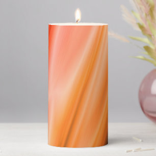 Sunset Silk Pillar Candle