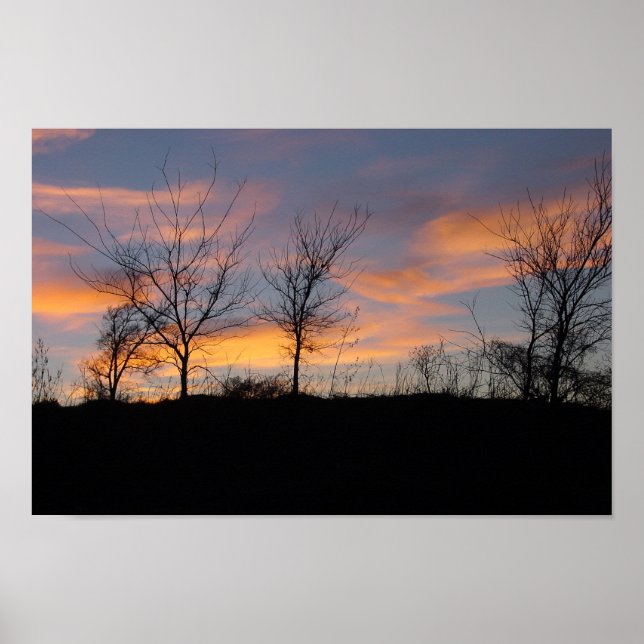 Sunset Sillouette Poster (Front)