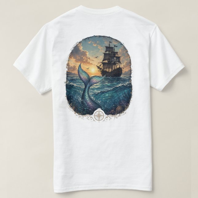 Sunset Siren & Shadow T-Shirt (Design Back)