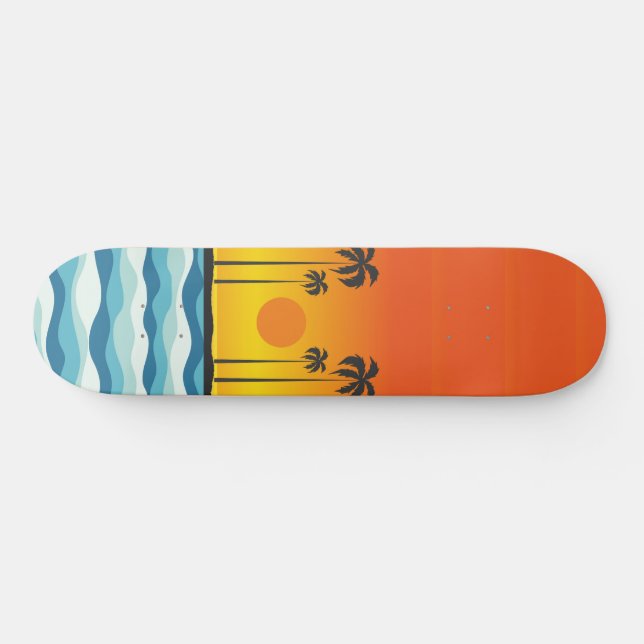 Sunset Skateboard | Zazzle