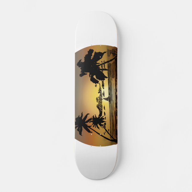 Sunset Skateboard Deck (Front)