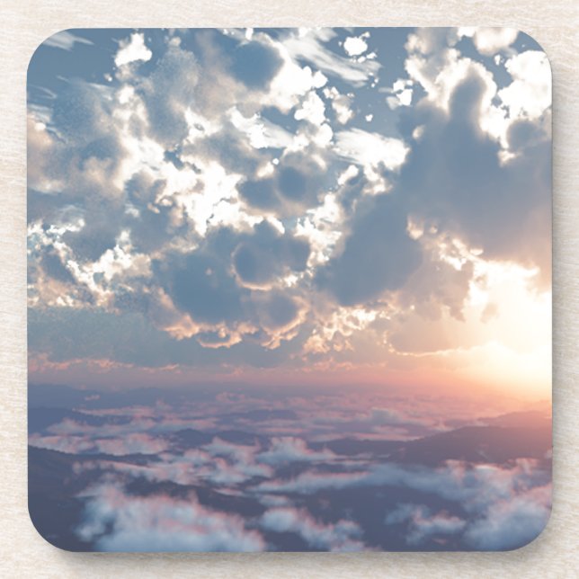 Sunset Skies Drink Coaster (Front)