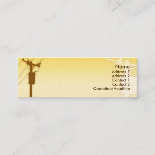 Sunset - Skinny Business Card Template