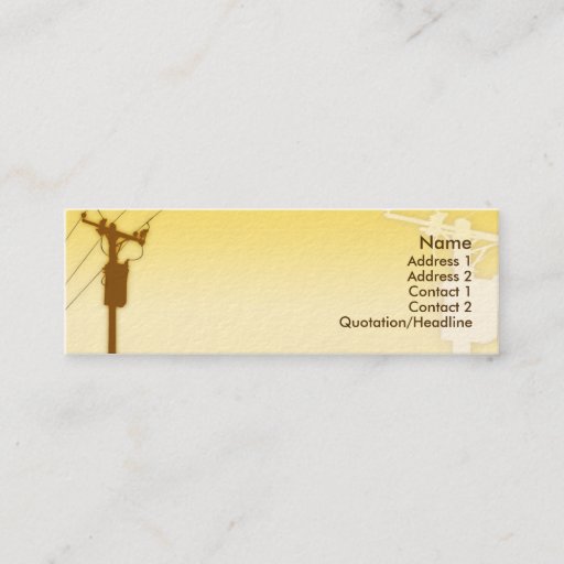 Customizable Sunset - Skinny Business Card Template