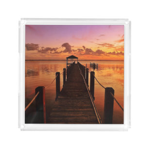 Sunset Sky Acrylic Tray