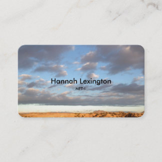 Sunset Sky CA MFT-Intern Business Appointment Card