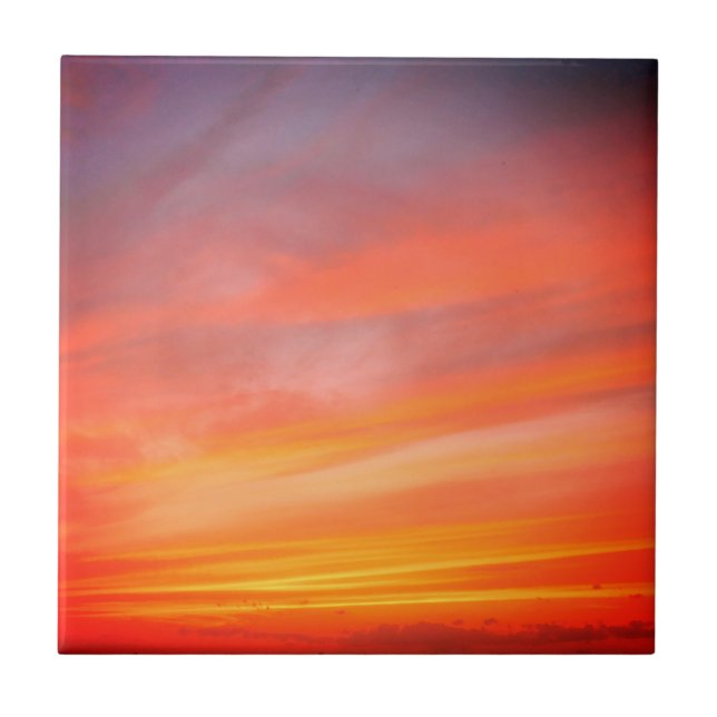 Sunset Sky Ceramic Tile (Front)