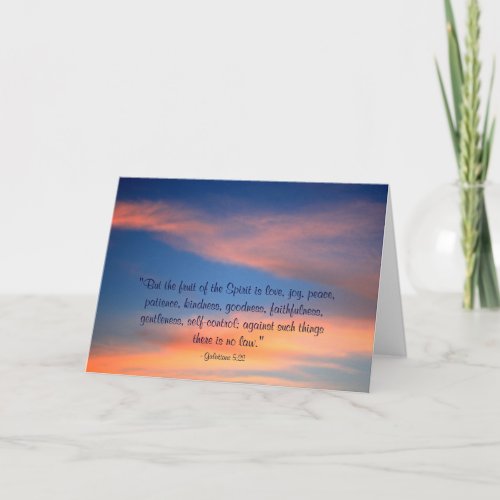 Sunset Sky  Christian Greeting Card