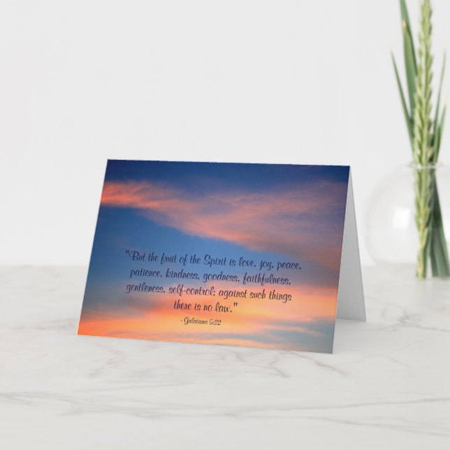 Sunset Sky  Christian Greeting Card (Front)