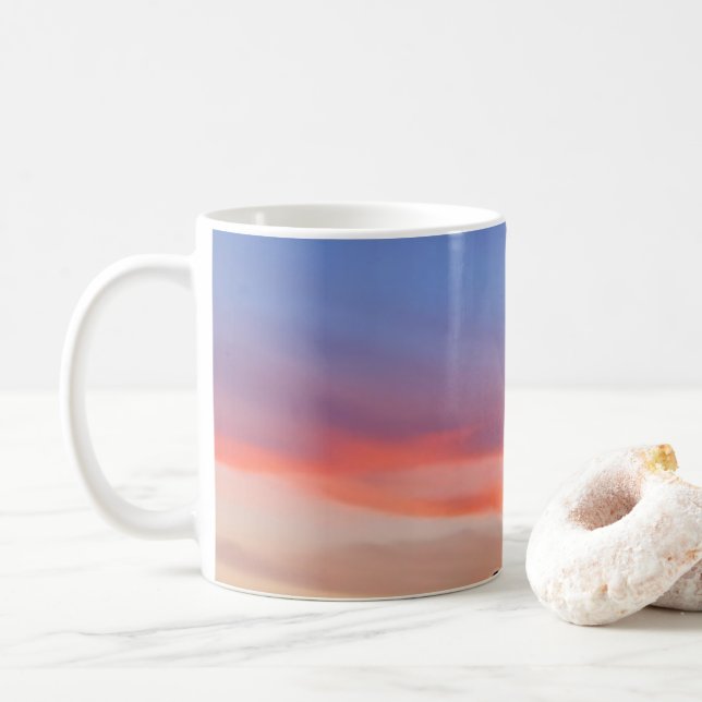 Sunset Sky Colors Mug (With Donut)
