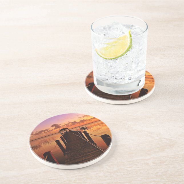 Sunset Sky Drink Coaster (Side)
