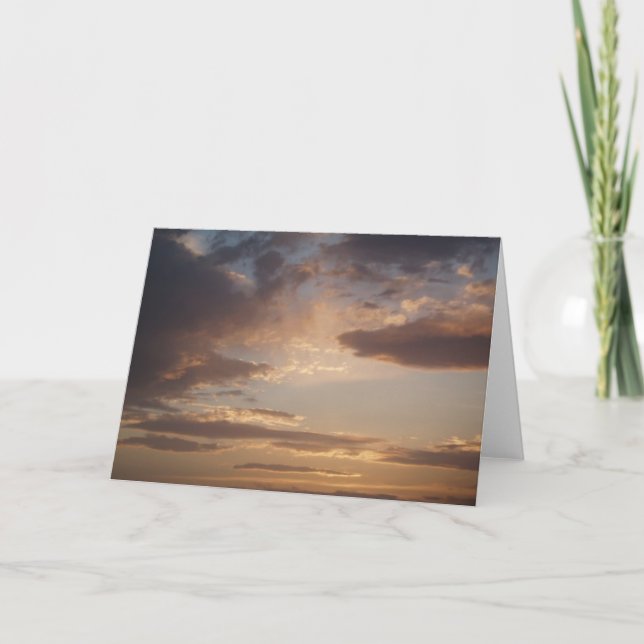 Sunset Sky Greeting Card (Front)