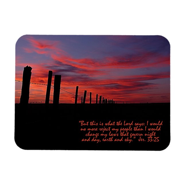 Sunset Sky Inspirational Magnet (Horizontal)