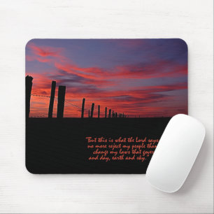 Sunset Sky Inspirational Mouse Pad