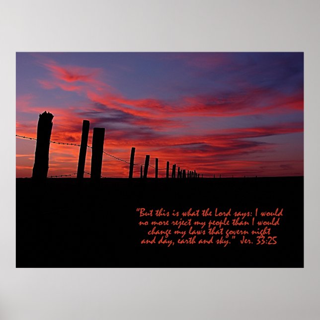 Sunset Sky Inspirational Poster (Front)
