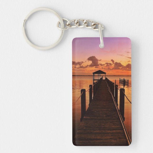 Sunset Sky Keychain (Front)