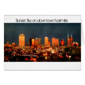 Sunset Sky on Downtown Nashville (Front Horizontal)