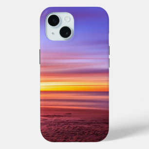 Sunset Sky over Beach and Sea iPhone 15 Case