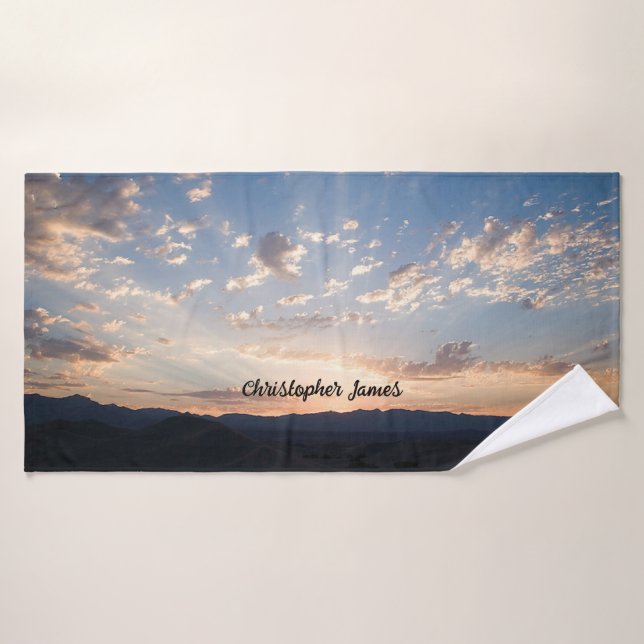 Sunset Sky Personalized Bath Towel (Bath Towel)