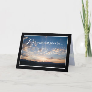 Sunset Sky Religious Birthday Card
