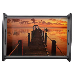 Sunset Sky Serving Tray