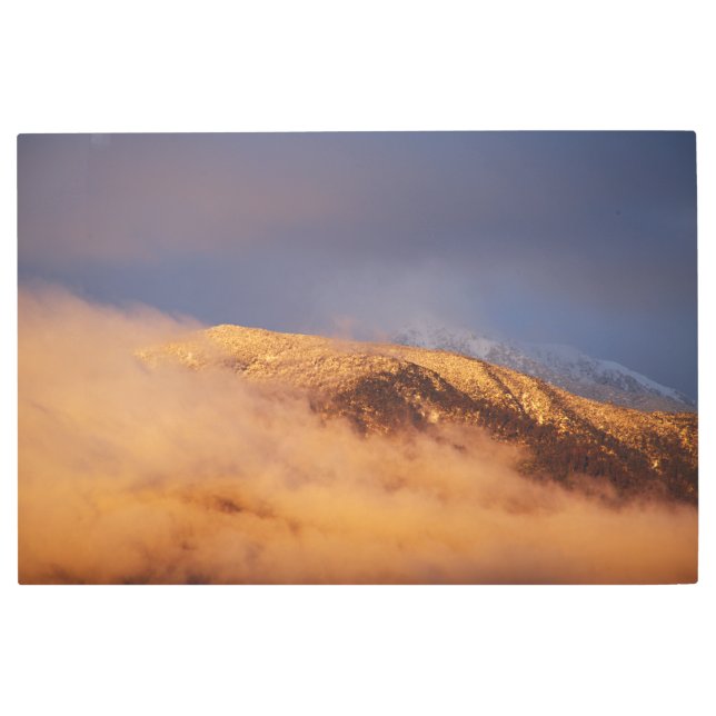 Sunset Snow Mount Bogong  Metal Print (Front)