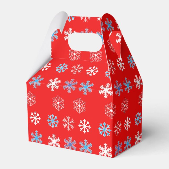 Sunset Snowflake Favor Box (Front Side)