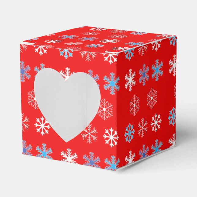 Sunset Snowflake Favor Boxes (Front Side)