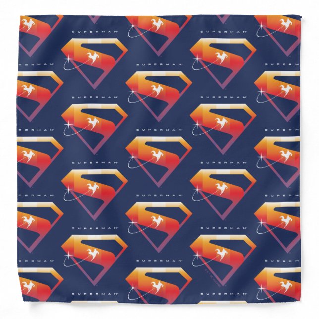 Sunset Soar Superman Shield Bandana (Front)