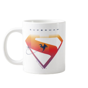 Sunset Soar Superman Shield Giant Coffee Mug