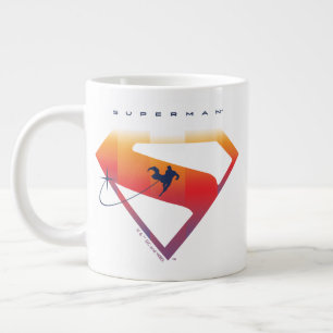 Sunset Soar Superman Shield Giant Coffee Mug