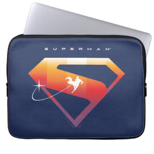 Sunset Soar Superman Shield Laptop Sleeve