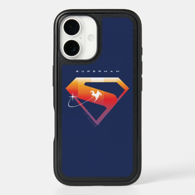 Sunset Soar Superman Shield Otterbox iPhone Case (Back)