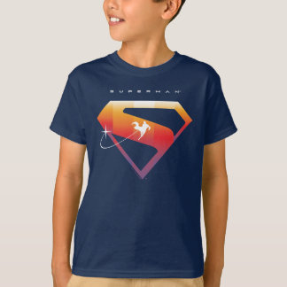 Sunset Soar Superman Shield T-Shirt