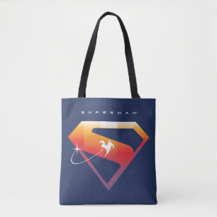 Sunset Soar Superman Shield Tote Bag