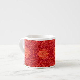 Sunset Souk: Orange Marrakesh Moroccan Pattern Espresso Cup