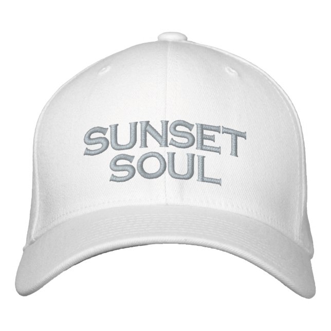 SUNSET SOUL Beach vibe Lake Life Embroidered Baseball Cap (Front)