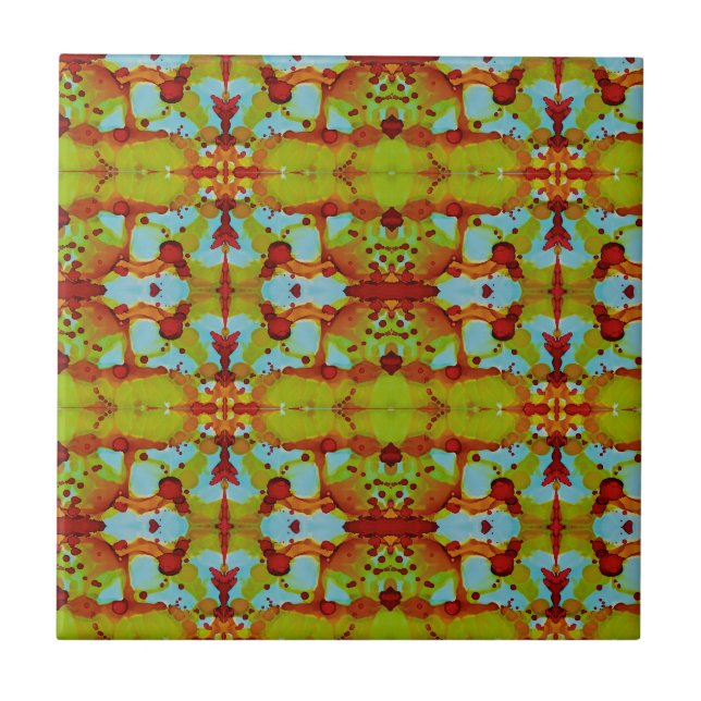 Sunset Spill Ceramic Tile (Front)