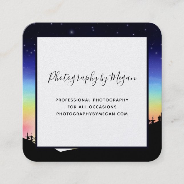 Sunset Square Business Card (Front)