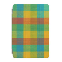 Sunset Squares – Colorful Plaid iPad Smart Cover